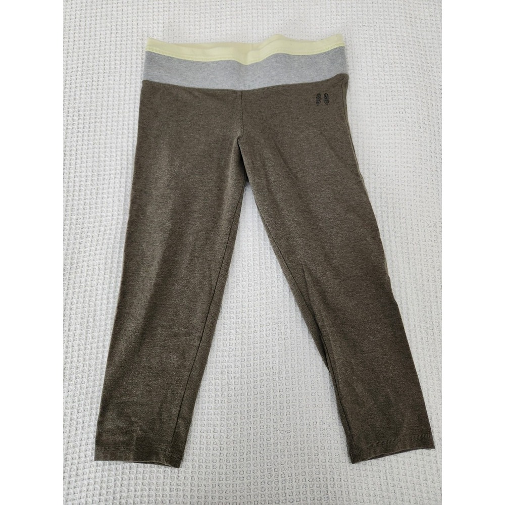 Y2K Victorias Secret Capri Pants Yoga Sport Green Gray Small S Legging Gym Vtg
